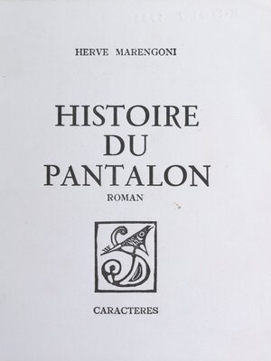 cover image of Histoire du pantalon